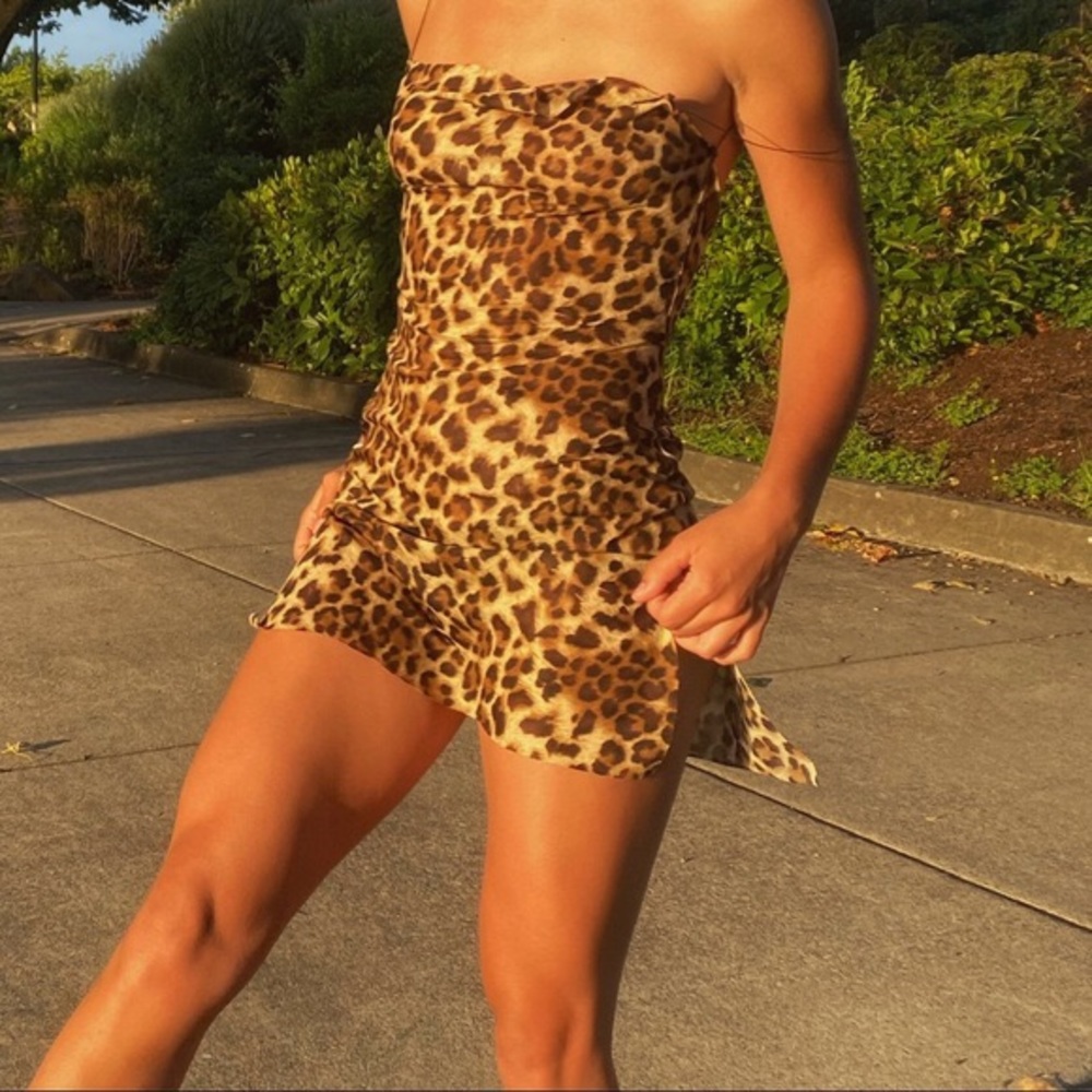 Are you am i leopard nique dress